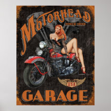 Legends - Motorhead Garage Print