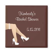 Leggs bridal shower magnet party favour