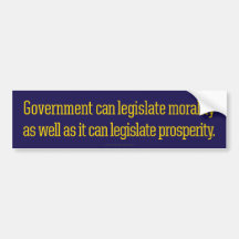 Legislating Morality Bumper Stickers