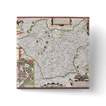 Leicester, engraved by Jodocus Hondius Pins