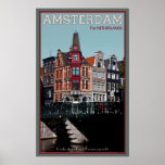 Leidestraat-Keizersgracht Poster