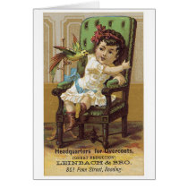 Leinback and Bros. Overcoats Greeting Cards