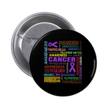 Leiomyosarcoma Awareness Collage Pins