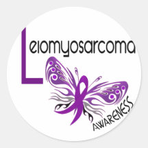 Leiomyosarcoma BUTTERFLY 3.1 Round Sticker