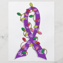 Leiomyosarcoma Christmas Lights Ribbon Flyers