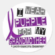 LEIOMYOSARCOMA I Wear Purple For My Grandmother 37 Sticker