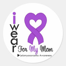 Leiomyosarcoma I Wear Purple Ribbon For My Mum Sticker
