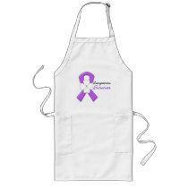 Leiomyosarcoma Survivor Flower Ribbon Apron
