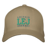 Leipzig, Germany "LEJ" embroidered hats