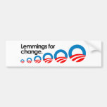 Lemmings for change bumper stickers