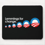 Lemmings for change Bumpersticker Mouse Mats