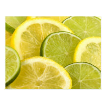 Lemon and Lime Slices Postcards