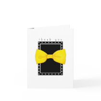 Lemon Bowtie Thank You Note Card