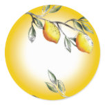 Lemon branch baking cooking kitchen gift sticker