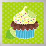 Lemon & Chocolate Cupcake Canvas Print