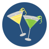 Lemon Drop and Green Apple Martini Stickers