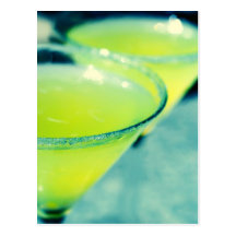 Lemon Drop Cocktail Postcards