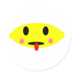 Lemon face stickers