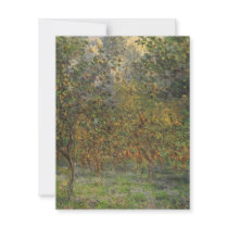 Lemon Grove in Bordighera by Claude Monet Custom Invitations