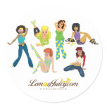 Lemon Juicy Gals stickers