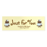 Lemon 'Just For You' Wedding favor Gift tag Business Card