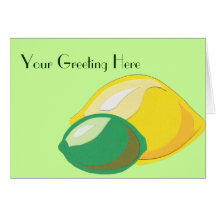 Lemon-Lime Greeting Card