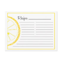 Lemon Recipe Card
