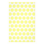 Lemon Sherbet Polka Dots Stationery