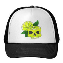 Lemon Skull Trucker Hat