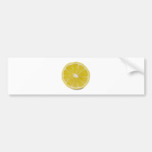 lemon slice bumper stickers