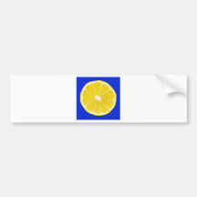 lemon slice bumper stickers