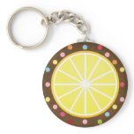 Lemon slice keychains