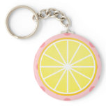 Lemon slice keychains