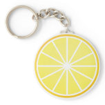 Lemon slice keychains