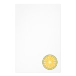 lemon slice personalized stationery