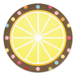 Lemon slice stickers