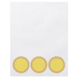 Lemon Tart Pastry. Sunny Yellow. Custom flyers