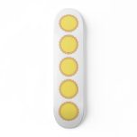 Lemon Tart Pastry. Sunny Yellow. Custom skateboards