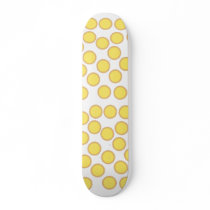 Lemon Tart Pattern. Sunny Yellow. Skateboard Deck