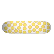 Lemon Tart Pattern. Sunny Yellow. Skateboard Deck