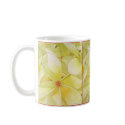 Lemon Yellow Frangipanis mugs