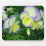 Lemon Yellow Pansies Mousepad