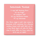 Lemonade Scones Recipe Magnet colour