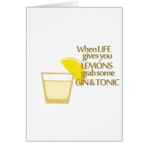 lemons gin and tonic card