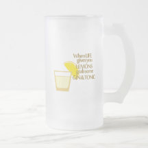 lemons gin and tonic coffee mugs