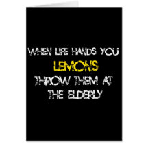 lemons greeting card