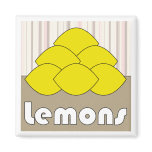 Lemons Series 3 Square Magnet