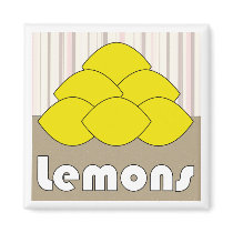 Lemons Series 3 Square Magnet magnets