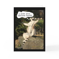 Lemur Love You This Much Funny  Fathers Day Greeting Card