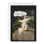 Lemur Love You This Much Funny  Fathers Day invitations